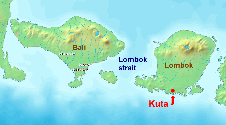 Lombok-Bali-Map