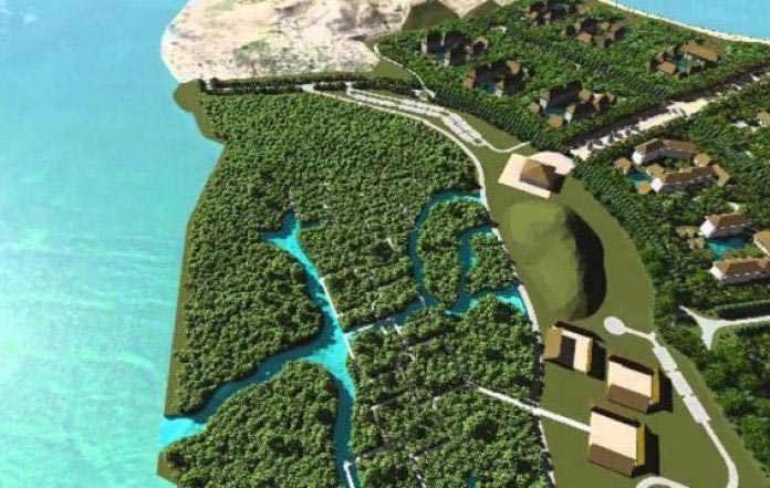 Mandalika Resorts master plan showing development area of new international Mandalika hotels
